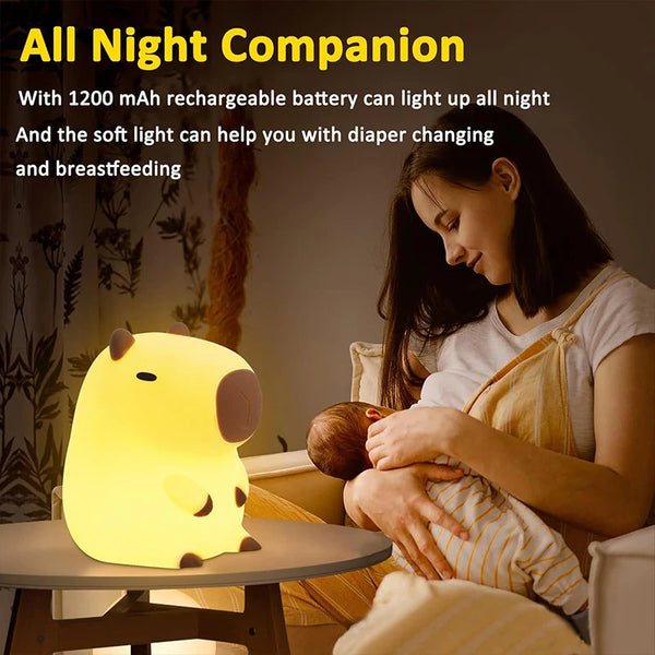 Charming Capybara Night Light
