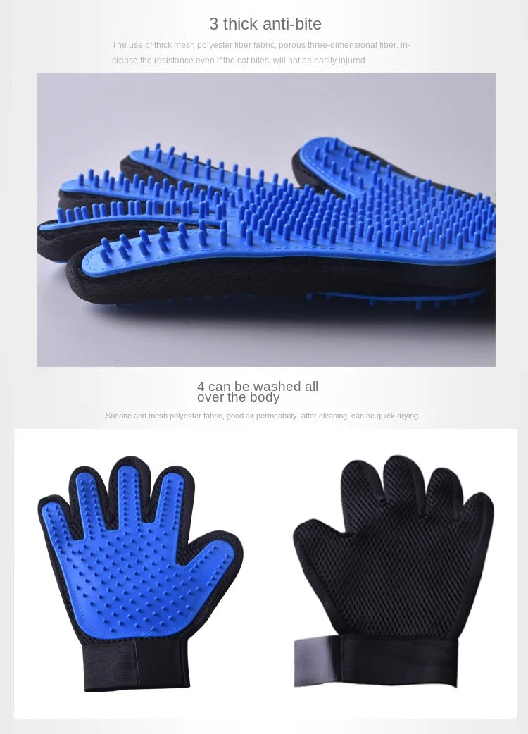 Pet Grooming Glove Brush