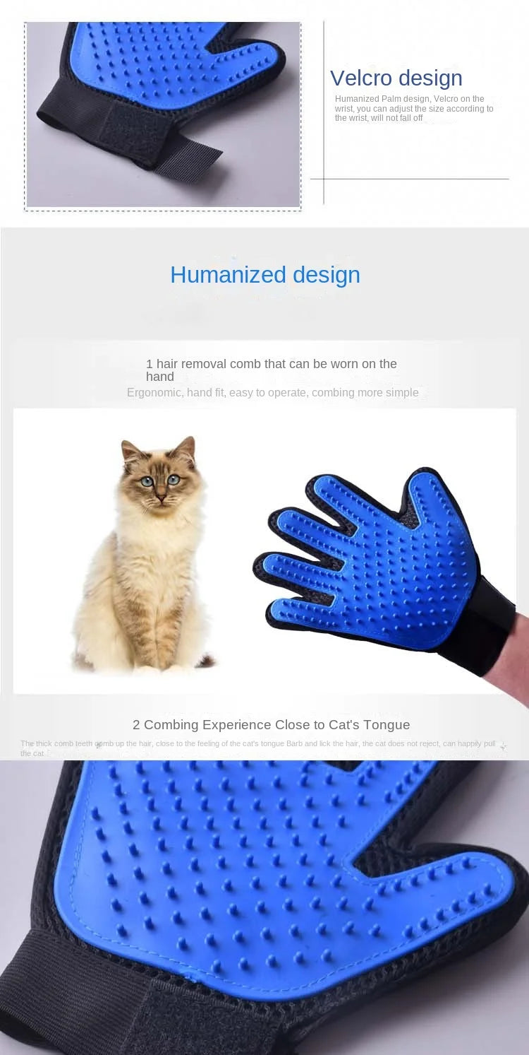 Pet Grooming Glove Brush